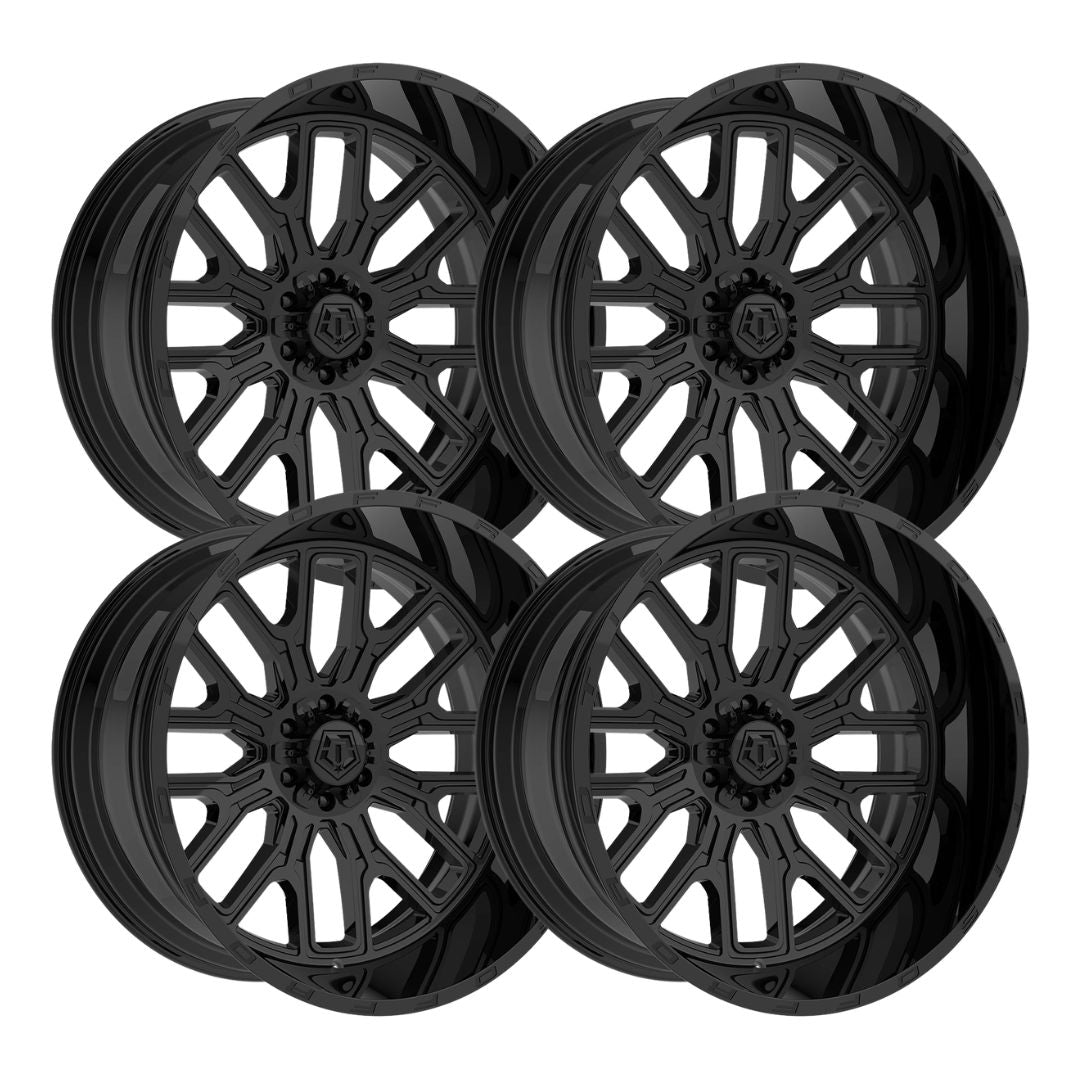 TIS 560B 20x10 -25 6x139.7 4pcs | Fits Chevy Silverado 1500 | Free TPMS Sensors or Lug Nuts