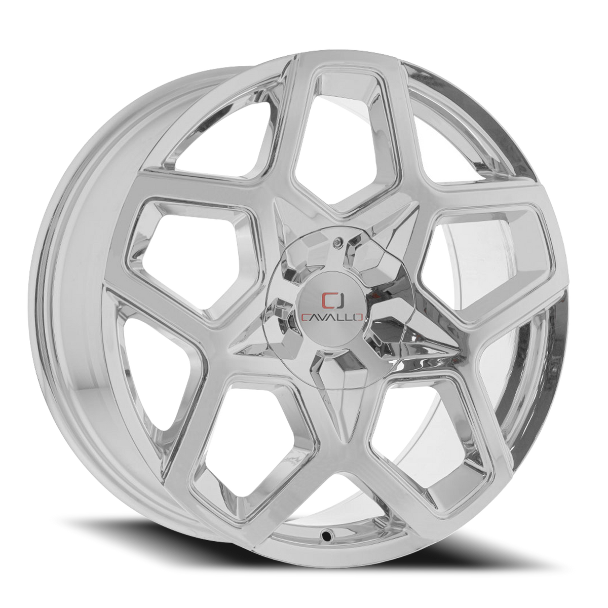 CAVALLO CLV-25 22X8.5 38 5X112/5X114.3 NANO CHROME
