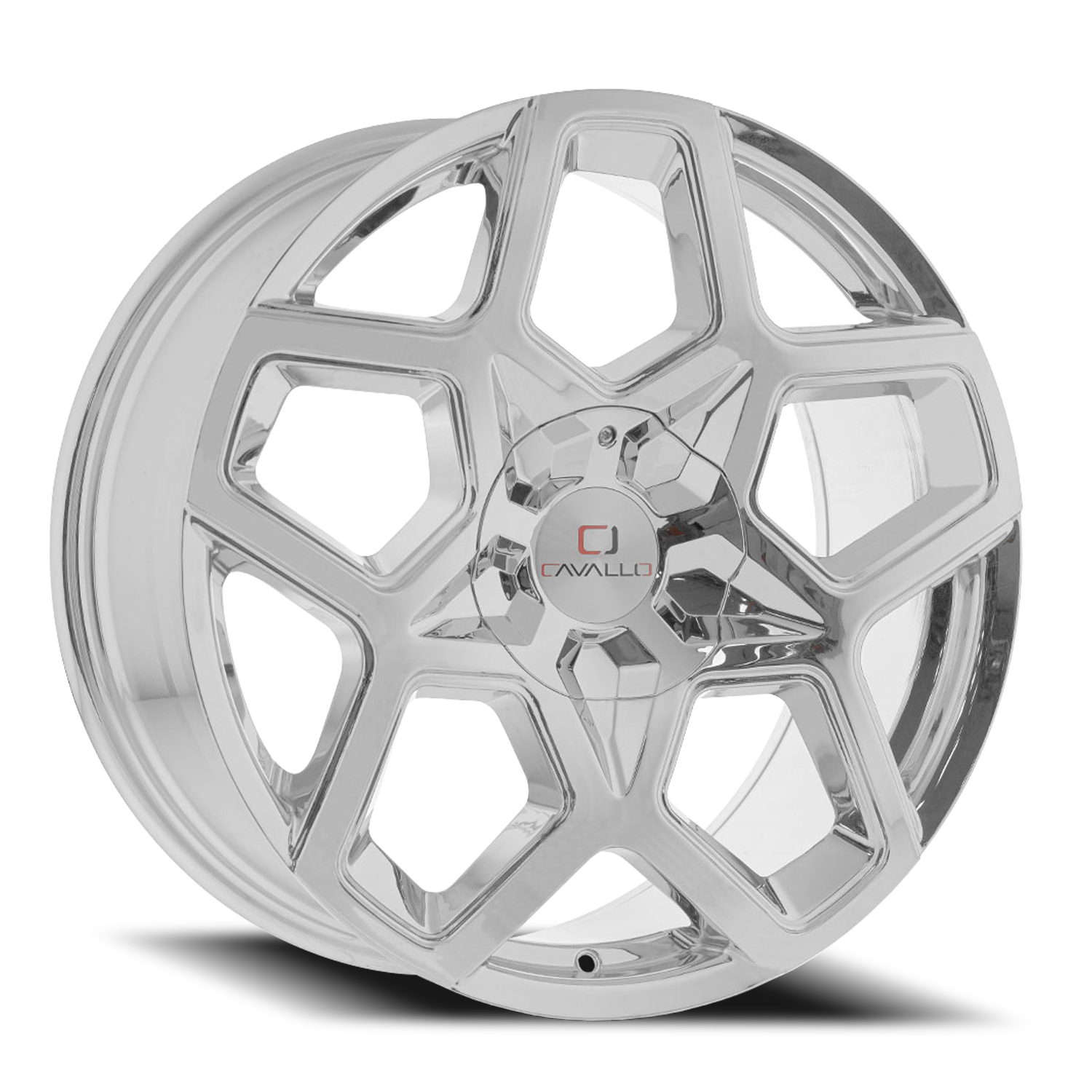 CAVALLO CLV-25 22X8.5 38 5X112/5X114.3 NANO CHROME