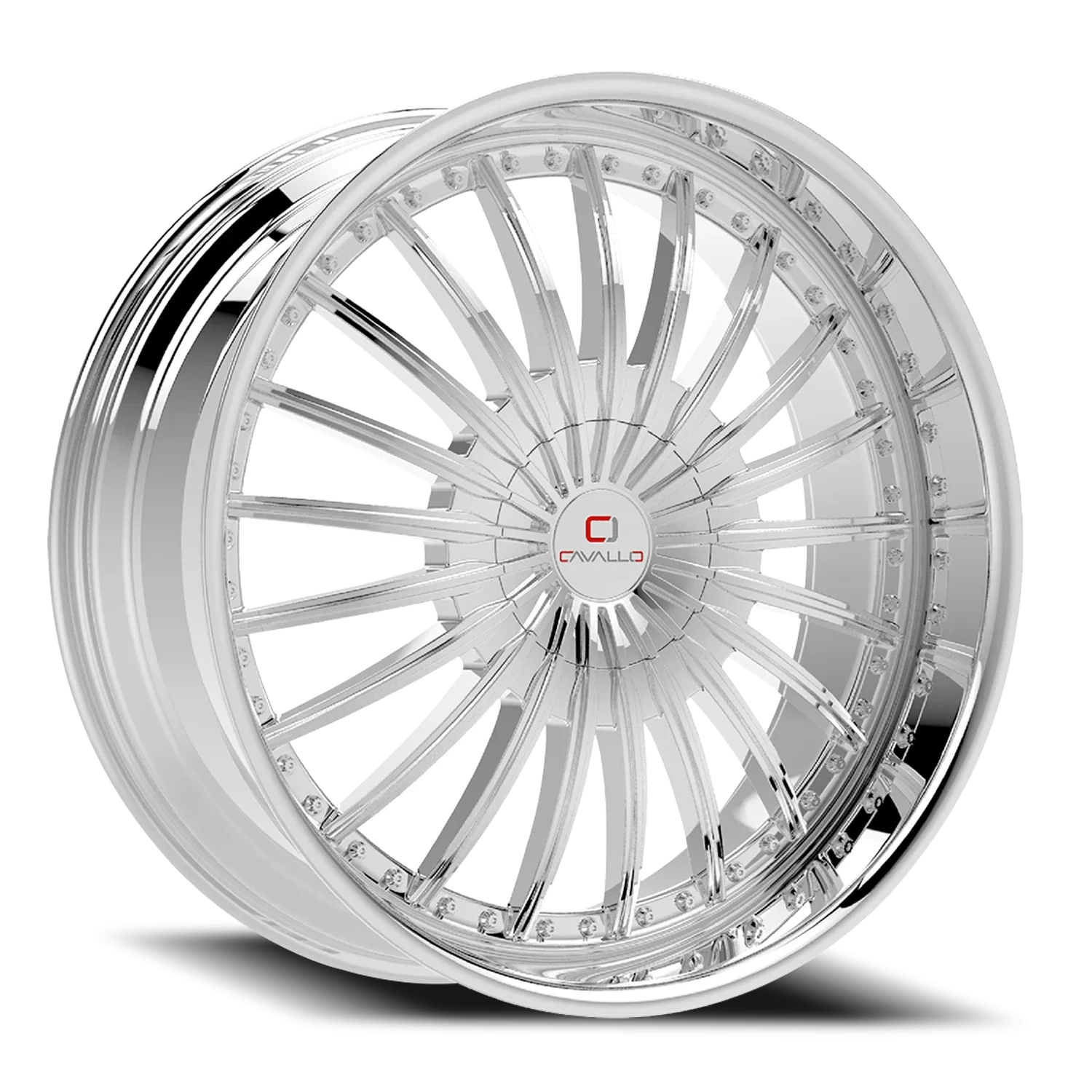 CAVALLO CLV-32 22X8.5 +38 5X112/5X114.3 NANO CHROME
