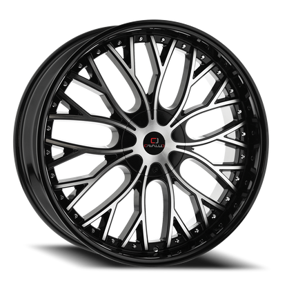 CAVALLO CLV-33 26X9.5 15 6X135/6X139.7 GLOSS BLACK & MACHINED
