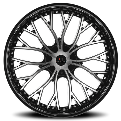 CAVALLO CLV-33 18X8 35 5X100/5X114.3 GLOSS BLACK & MACHINED