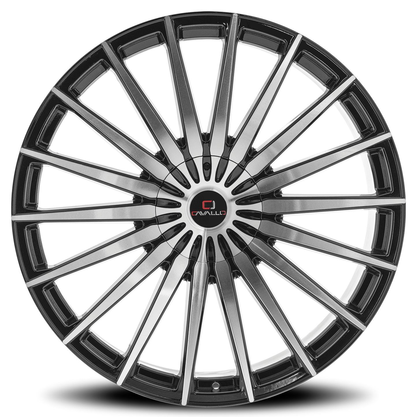 CAVALLO CLV-34 18X8 35 5X114.3/5X120 GLOSS BLACK & MACHINED