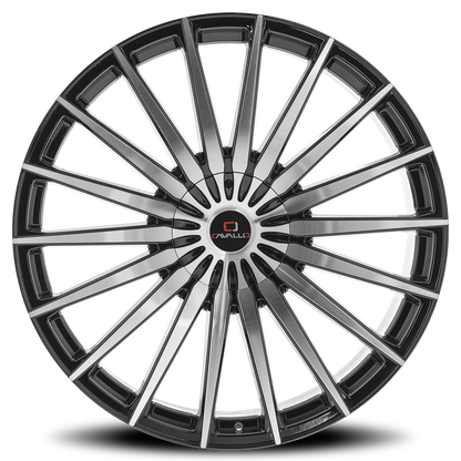 CAVALLO CLV-34 18X8 35 5X114.3/5X120 GLOSS BLACK & MACHINED
