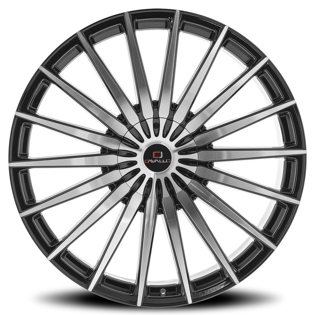 CAVALLO CLV-34 22X9.5 25 6X135/6X139.7 GLOSS BLACK & MACHINED