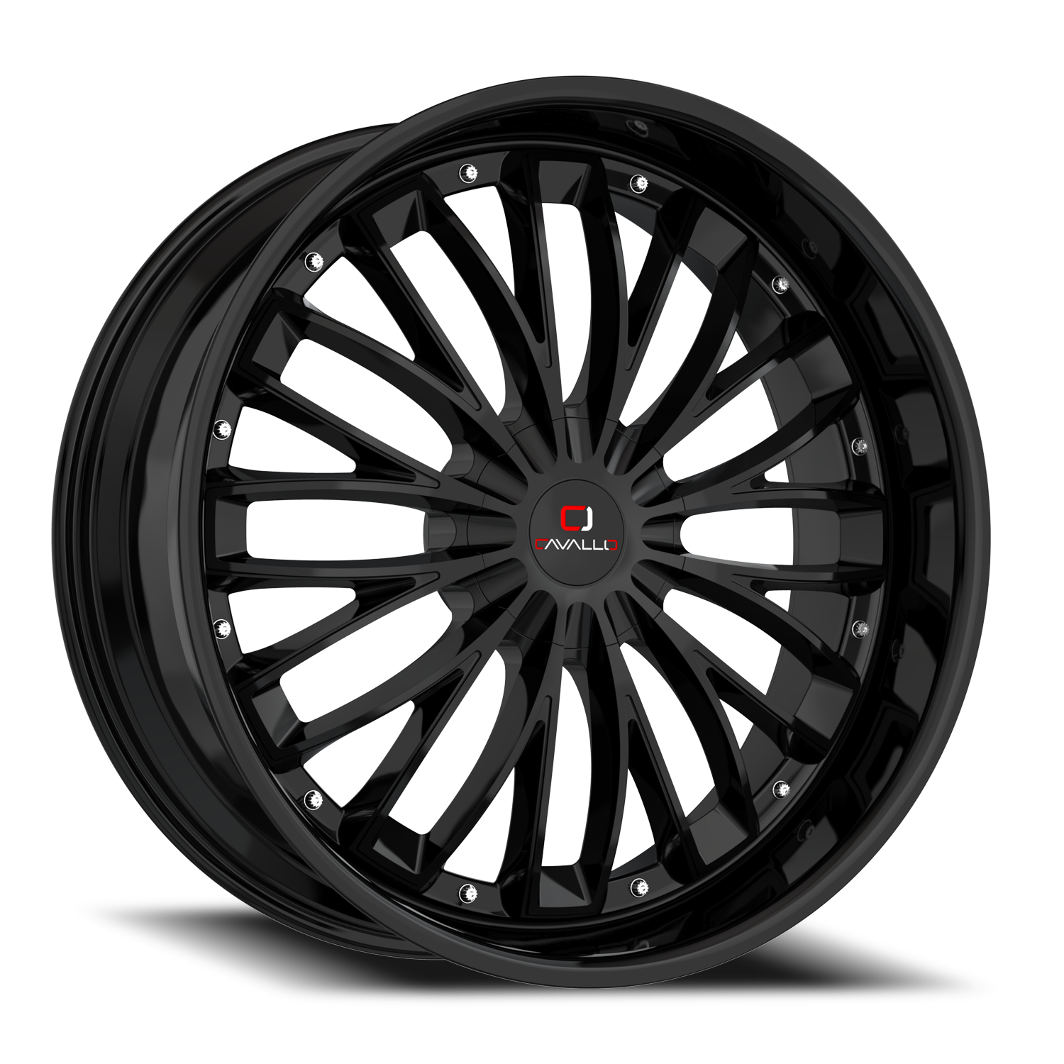CAVALLO CLV-42 22X8.5 38 5X114.3/5X120 GLOSS BLACK