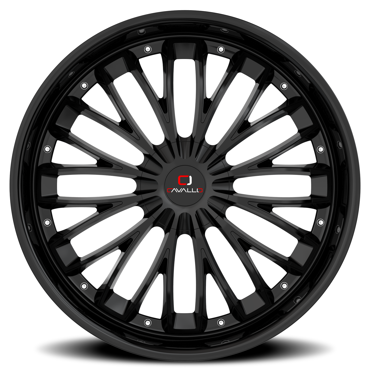 CAVALLO CLV-42 22X8.5 38 5X112/5X114.3 GLOSS BLACK