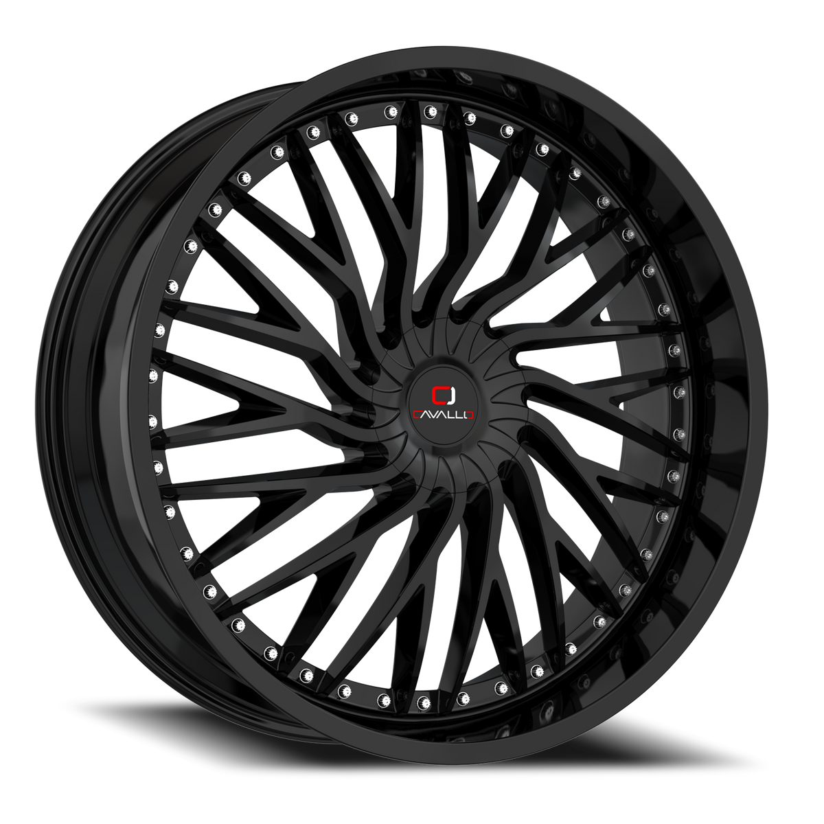 CAVALLO CLV-43 22X9.5 25 6X135/6X139.7 GLOSS BLACK