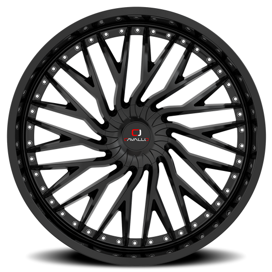 CAVALLO CLV-43 18X8 35 5X108/5X114.3 GLOSS BLACK