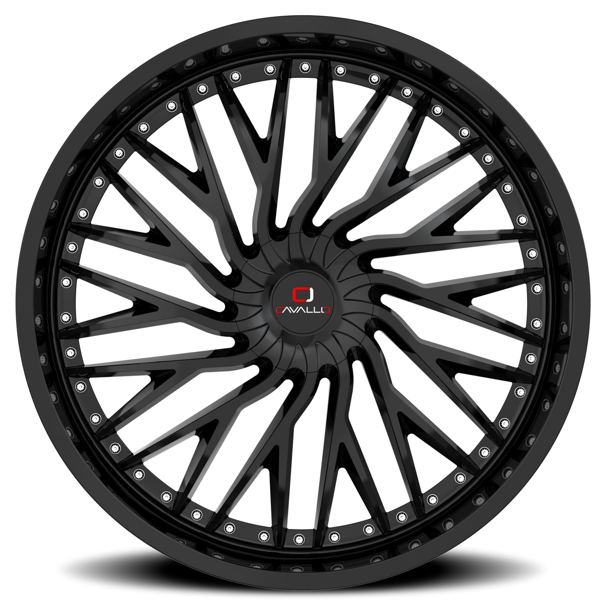 CAVALLO CLV-43 22X9.5 25 6X135/6X139.7 GLOSS BLACK