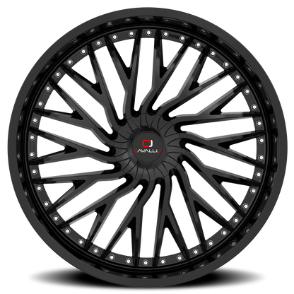CAVALLO CLV-43 22X9.5 25 6X135/6X139.7 GLOSS BLACK