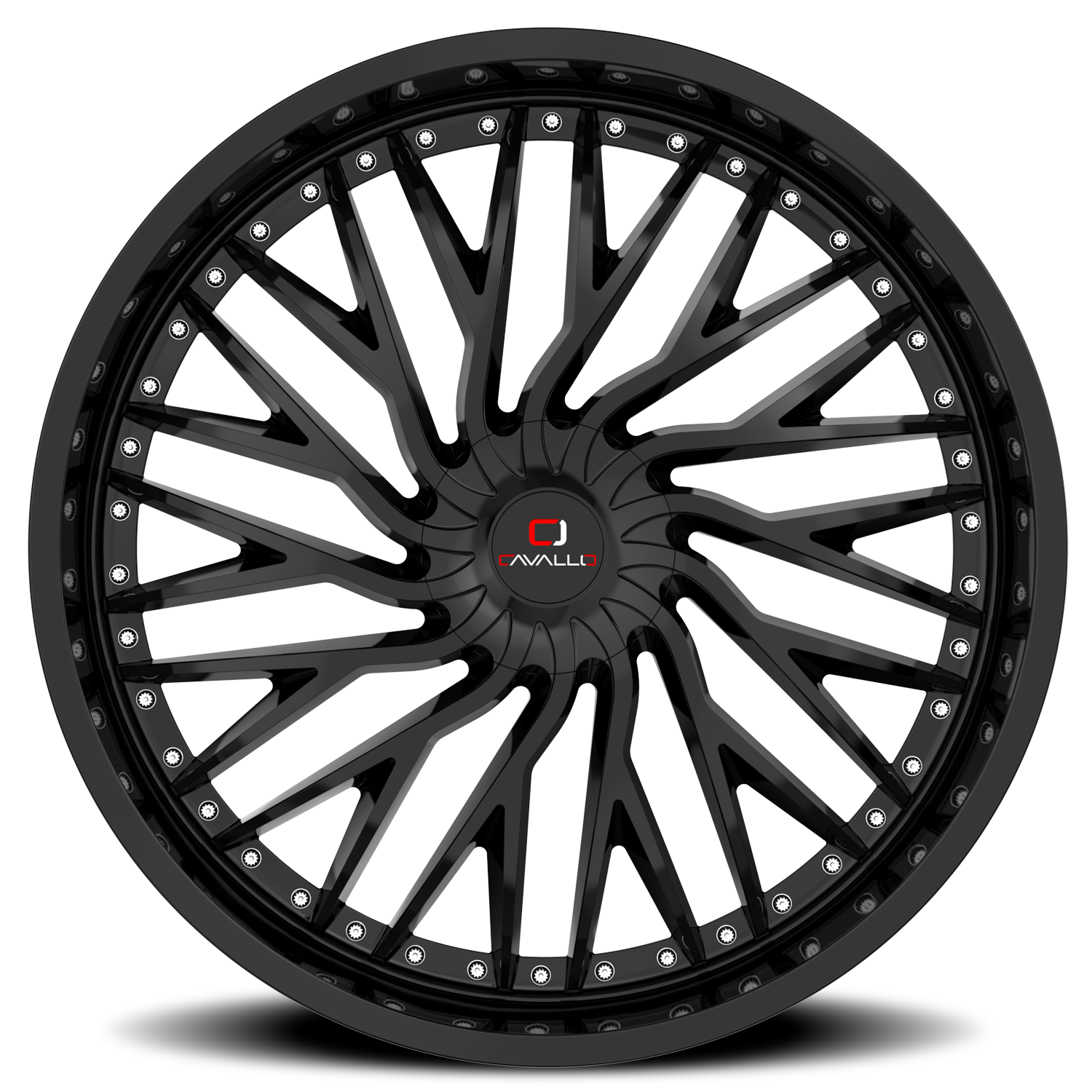 CAVALLO CLV-43 22X8.5 38 5X114.3/5X120 GLOSS BLACK