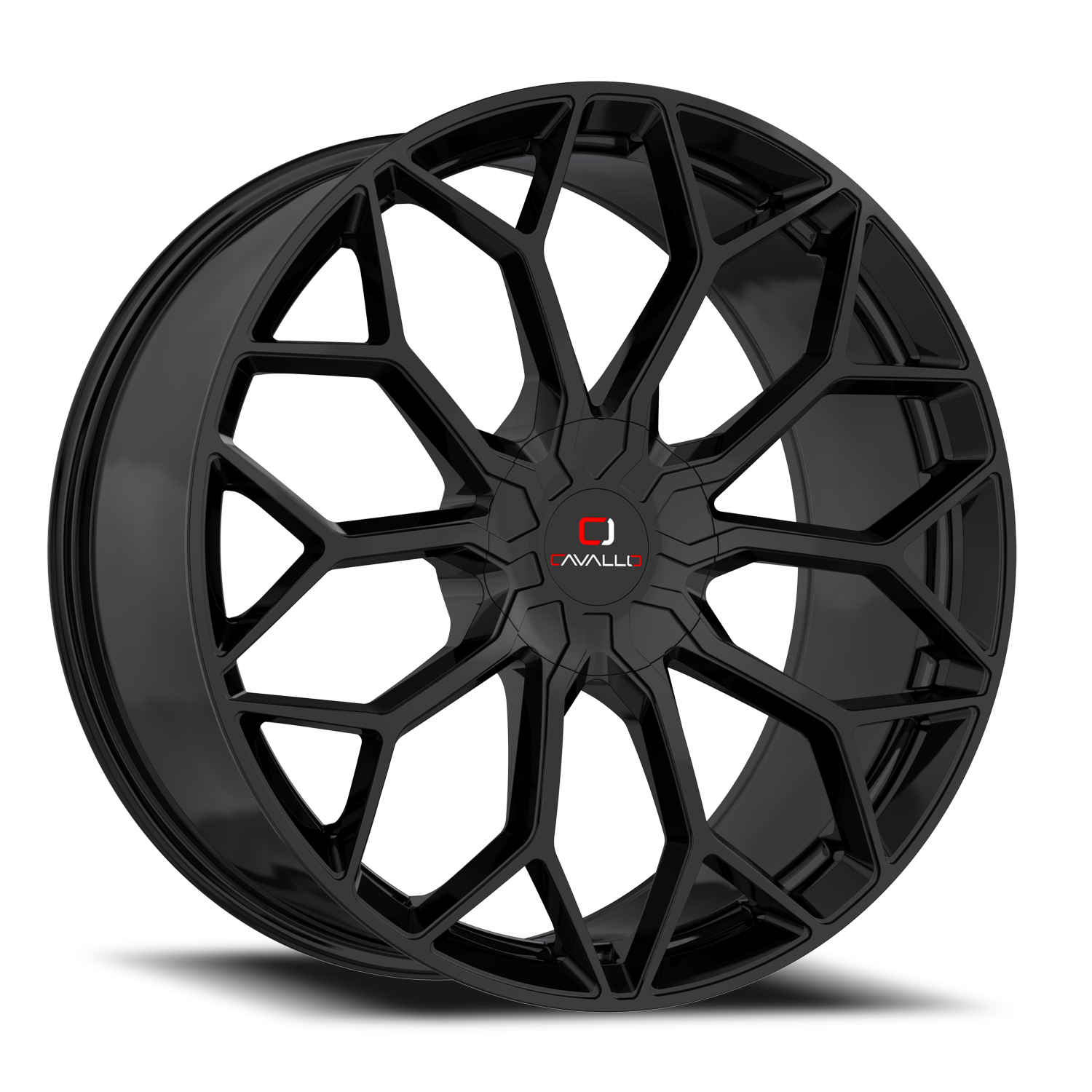 CAVALLO CLV-44 22X8.5 38 5X114.3/5X120 GLOSS BLACK