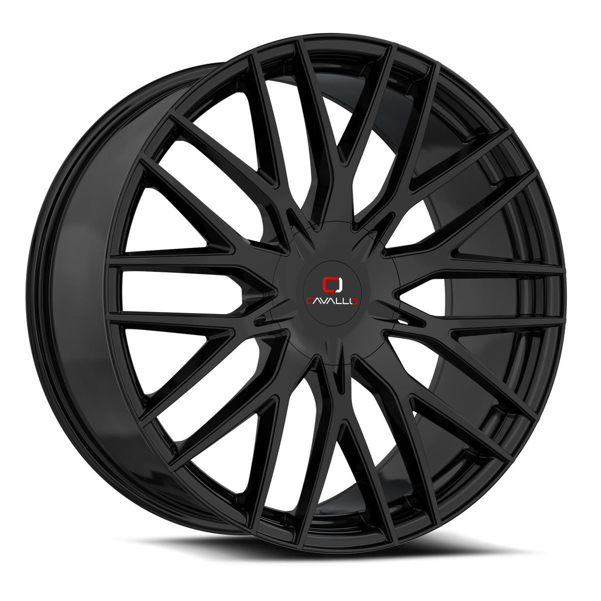 CAVALLO CLV-45 22X9.5 15 BLANK GLOSS BLACK