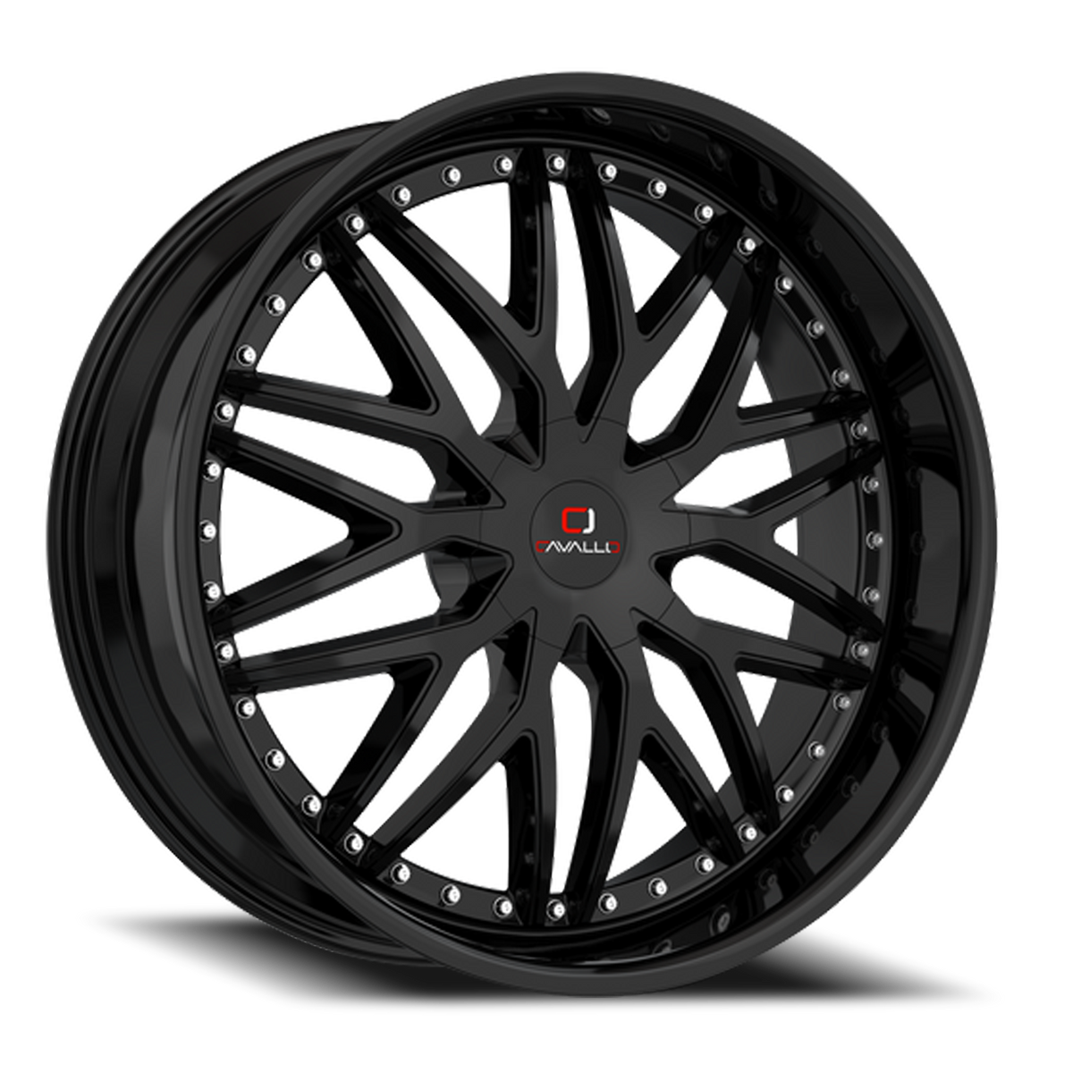 CAVALLO CLV-46 22X9.5 15 5X115/5X120 GLOSS BLACK