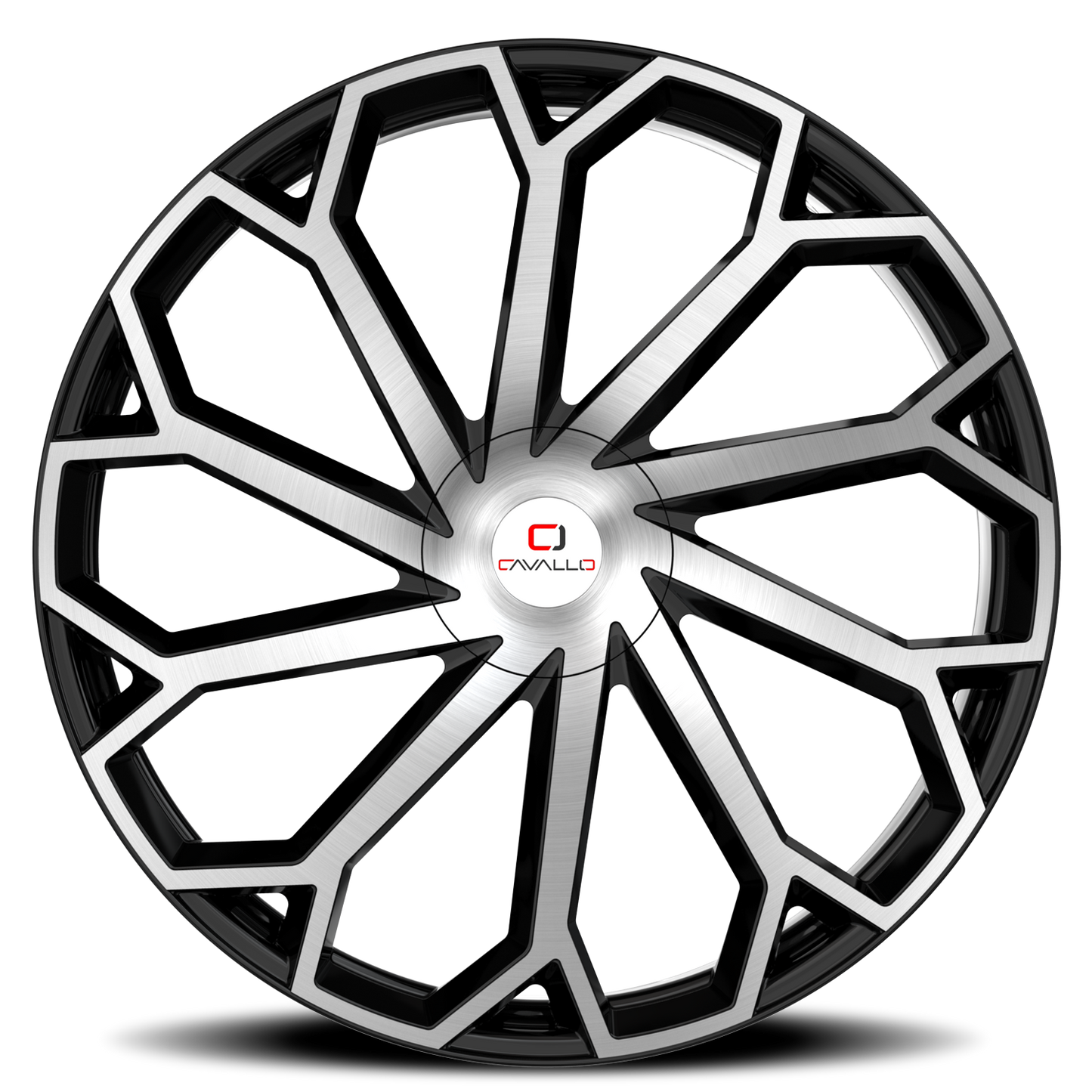 CAVALLO CLV-51 18X8 35 4X100/4X114.3 GLOSS BLACK & MACHINED