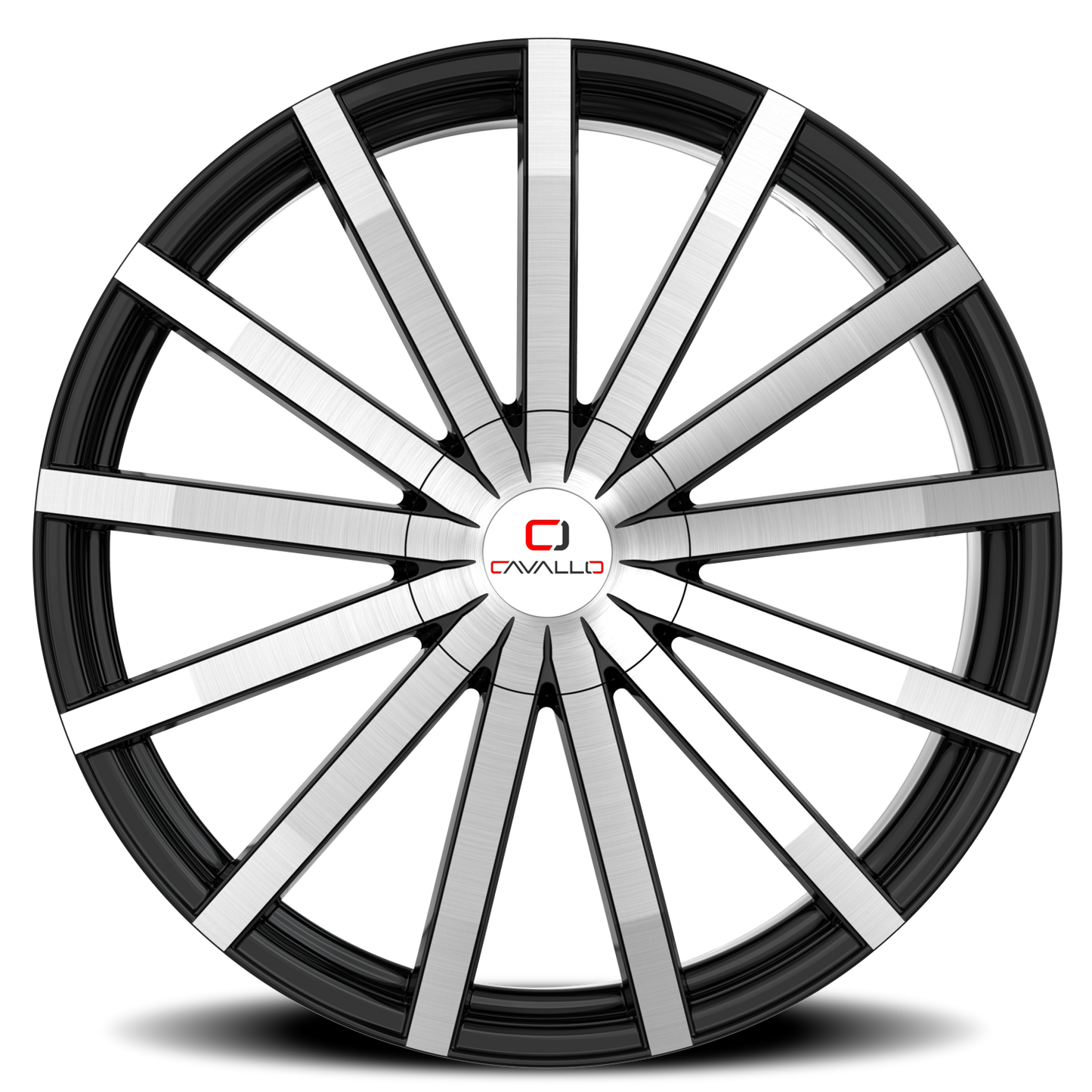 CAVALLO CLV-52 18X8 35 5X100/5X114.3 GLOSS BLACK & MACHINED