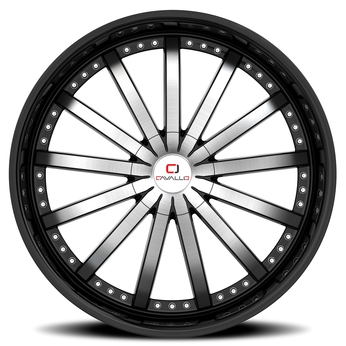 CAVALLO CLV-53 22X9.5 25 6X135/6X139.7 GLOSS BLACK & MACHINED
