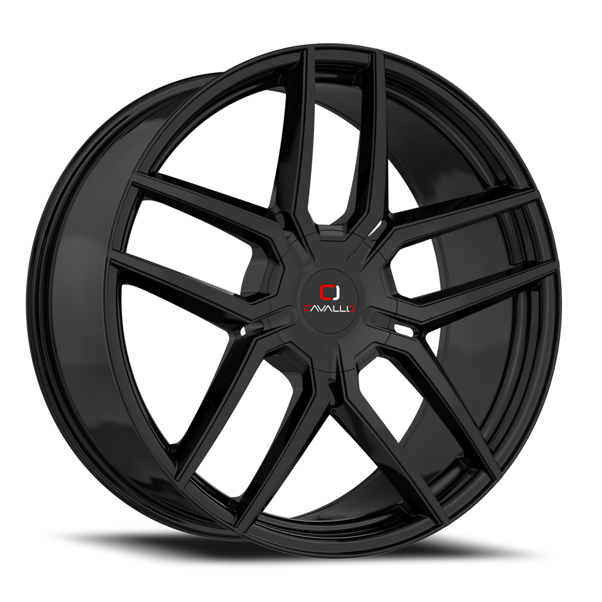 CAVALLO CLV-55 22X9.5 15 5X115/5X120 GLOSS BLACK