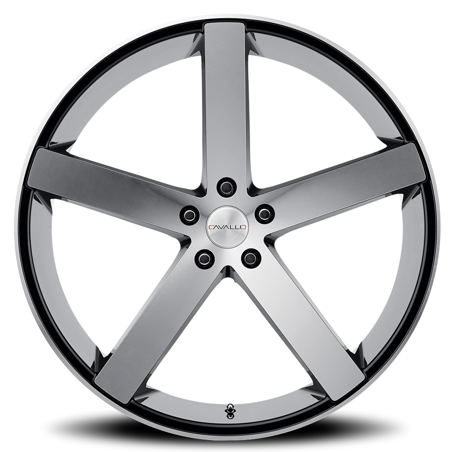 CAVALLO CLV-5 22X9 35 5X114.3 GLOSS BLACK & MACHINED