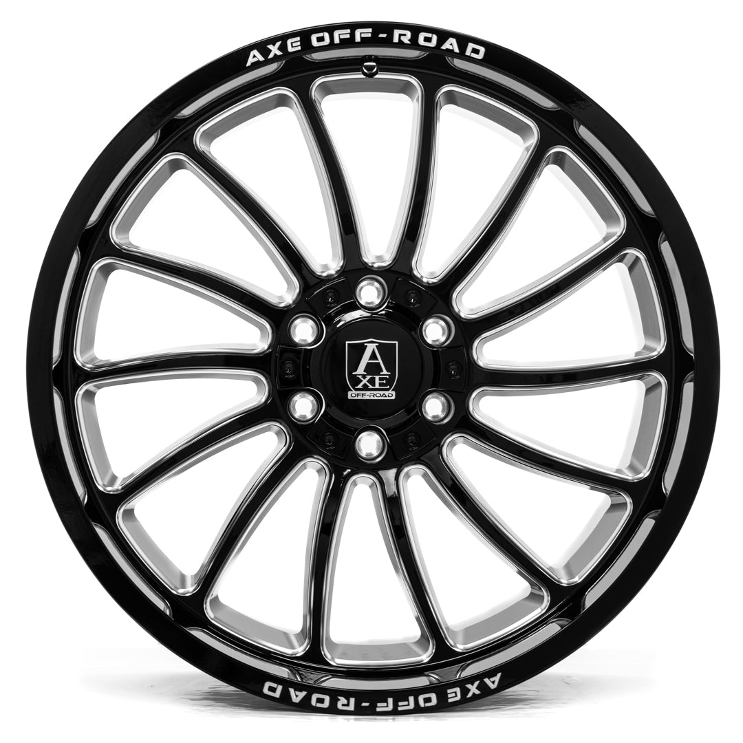 AXE CHRONUS 22x10 -19 6x135/139 GLOSS BLACK MILLED