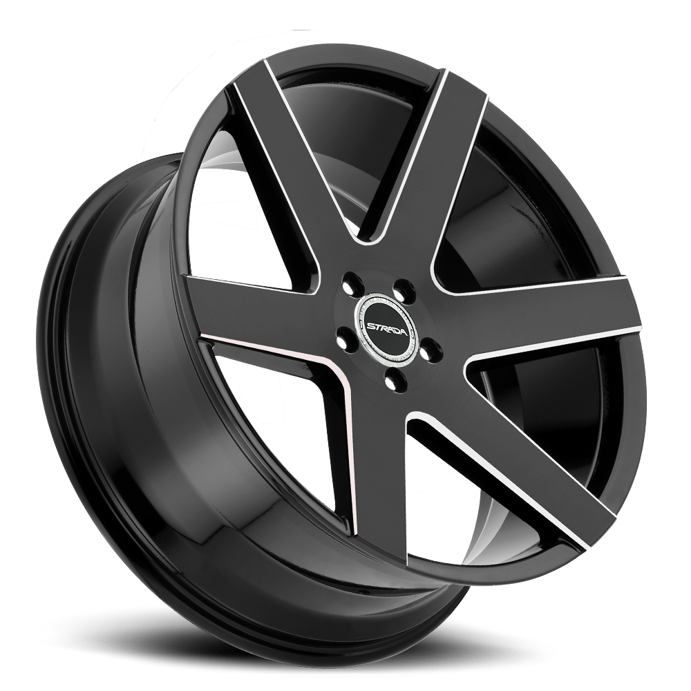 STRADA S60 CODA 20X8.5 35MM 5X114.3 GLOSS BLACK MILLED | S60051435GBML
