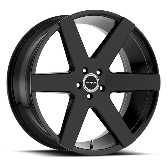 STRADA S60 CODA 20X8.5 30MM 6X139.7 ALL GLOSS BLACK | S60063930GB