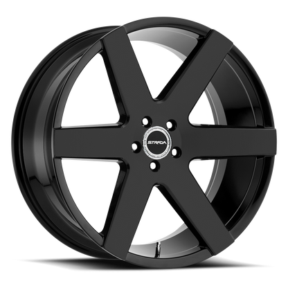 STRADA S60 CODA 22X9.5 24MM 6X139.7 ALL GLOSS BLACK | S60263924GB