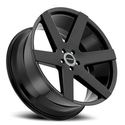 STRADA S60 CODA 20X8.5 30MM 6X139.7 ALL GLOSS BLACK | S60063930GB