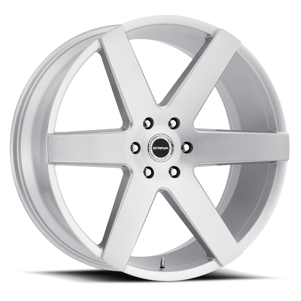 STRADA S60 CODA 24X10 25MM 5X127 BRUSHED FACE SILVER | S60452725BFS