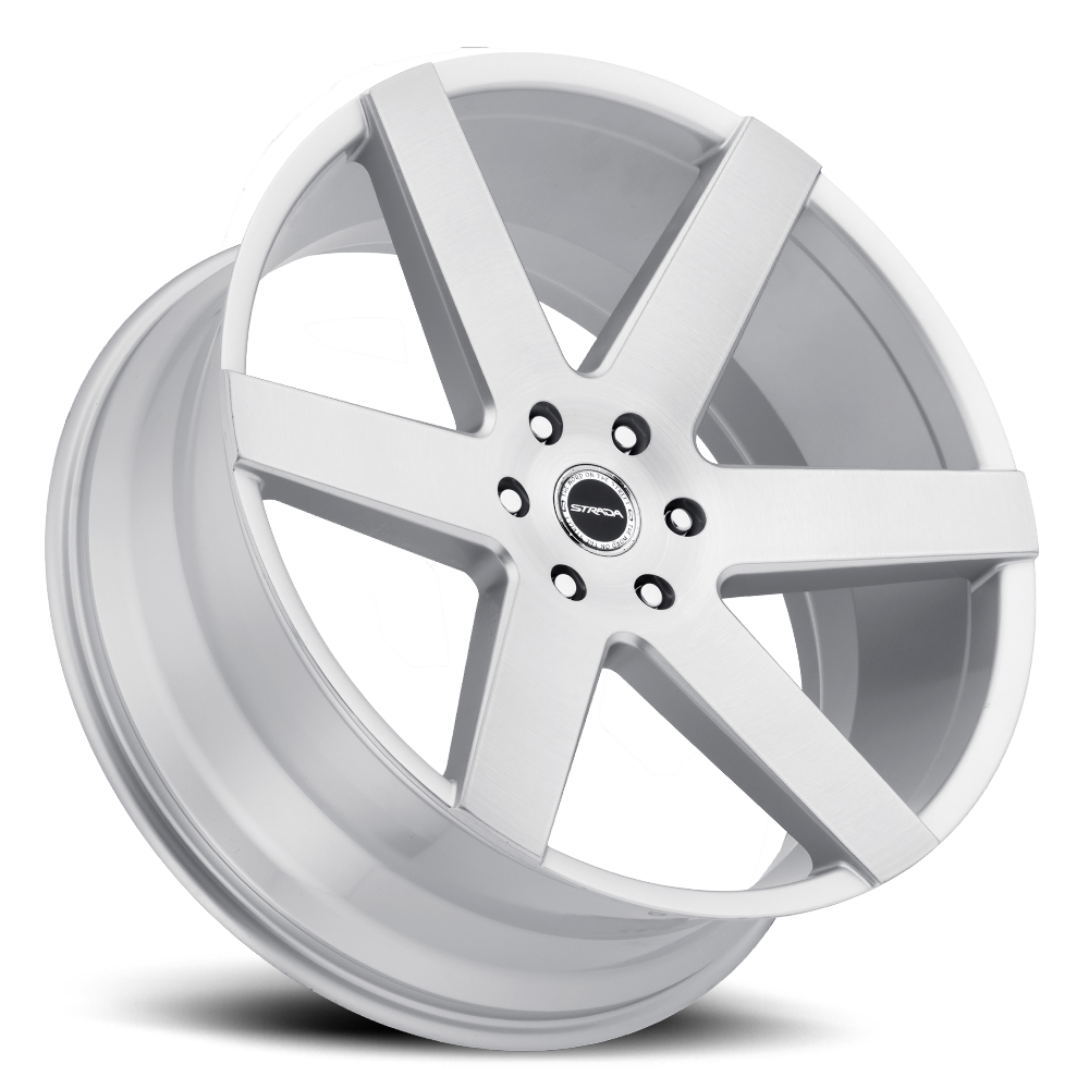 STRADA S60 CODA 26X10 24MM 6X139.7 BRUSHED FACE SILVER | S60663924BFS