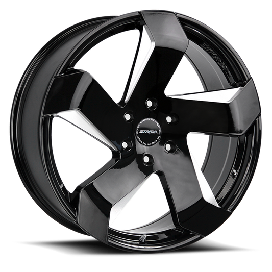 STRADA S65 COLTELLO 24X10 24MM 6X139.7 GLOSS BLACK MILLED | S65463924GBML
