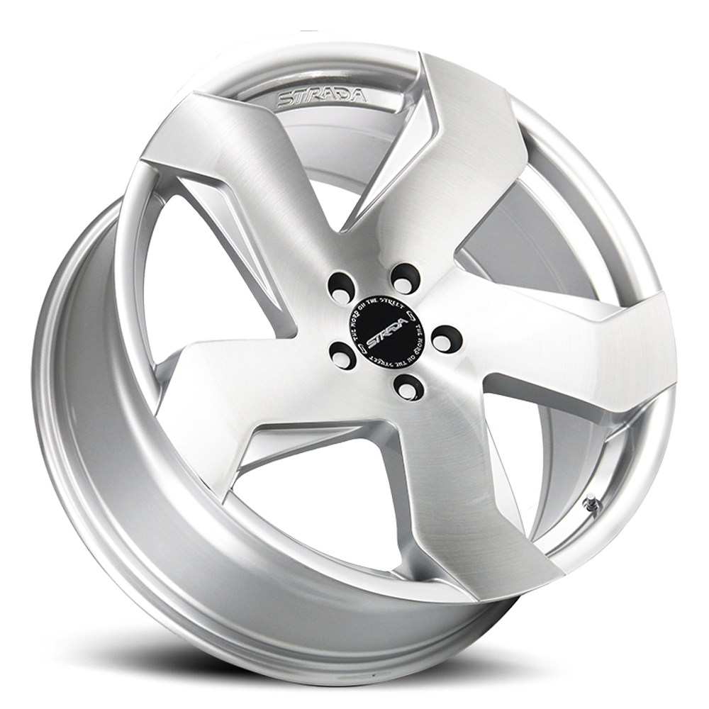 STRADA S65 COLTELLO 20X8.5 40MM 5X112 BRUSHED FACE SILVER | S65051235BFS