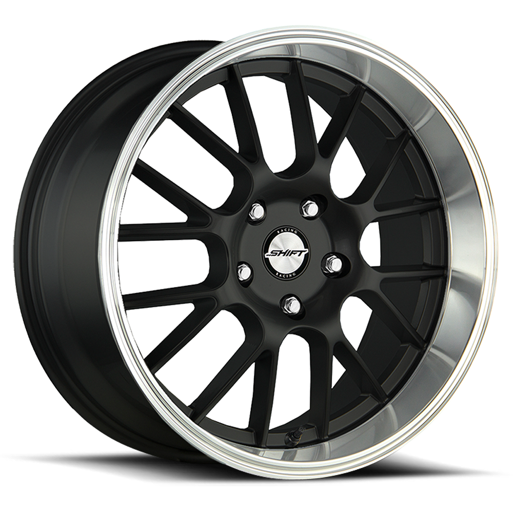 SHIFT H28 CRANK 18X8.5 30MM 5X114.3/5X120 BLACK POLISHED LIP | H28850130BP