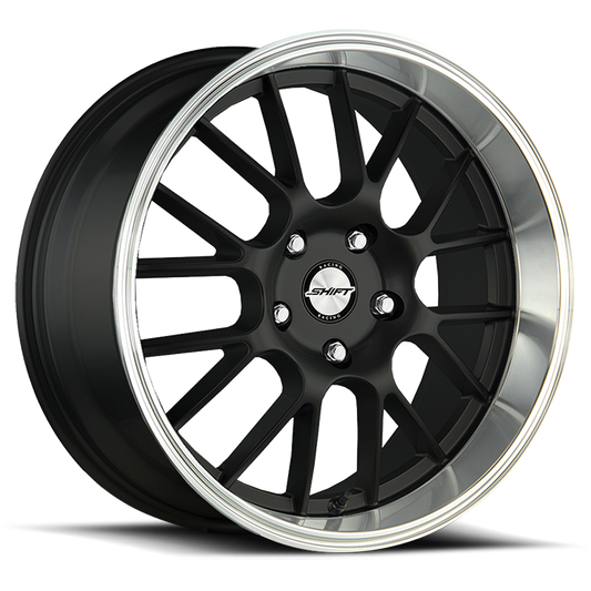SHIFT H28 CRANK 17X7.5 30MM 5X114.3/5X120 BLACK POLISHED LIP | H28750130BP