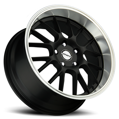 SHIFT H28 CRANK 17X7.5 30MM 5X100/5X114.3 BLACK POLISHED LIP | H28750030BP