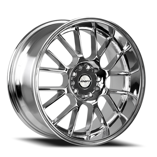 SHIFT H28 CRANK 17X7.5 30MM 5X100/5X114.3 CHROME | H28750030C