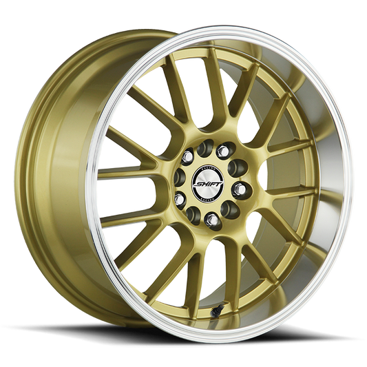 SHIFT H28 CRANK 17X7.5 30MM 4X100/4X114.3 GOLD POLISHED LIP | H28740030GP