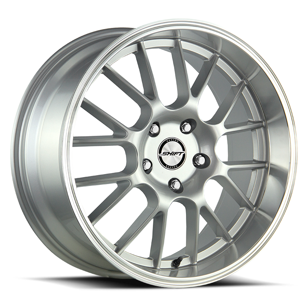 SHIFT H28 CRANK 17X7.5 30MM 5X100/5X114.3 SILVER POLISHED LIP | H28750030SP