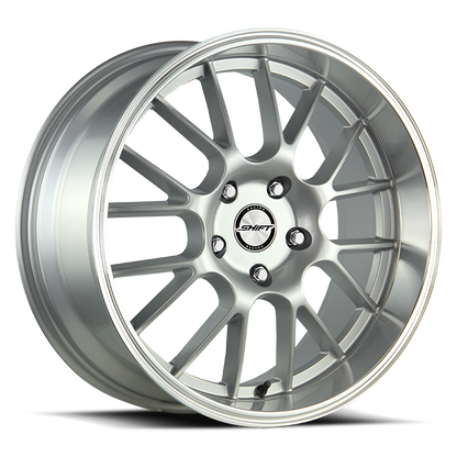 SHIFT H28 CRANK 17X7.5 30MM 5X100/5X114.3 SILVER POLISHED LIP | H28750030SP