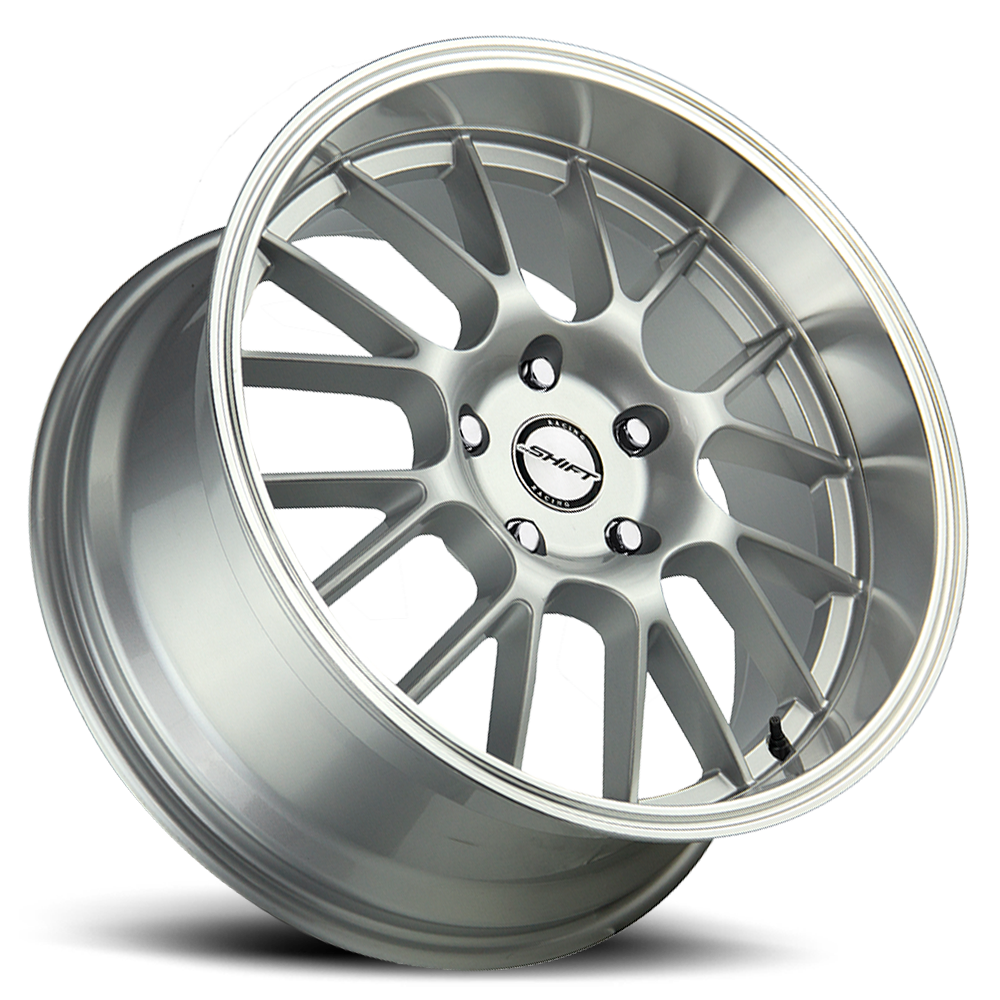 SHIFT H28 CRANK 17X7.5 30MM 5X100/5X114.3 SILVER POLISHED LIP | H28750030SP