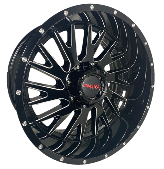 Offroad Disaster D03 20x10 -12 6x135/6x139.7 Gloss Black Milled
