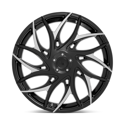 DUB 1PC S259 G.O.A.T. 26X10 10 5X127/5X5.0 Gloss Black With Machined Spokes