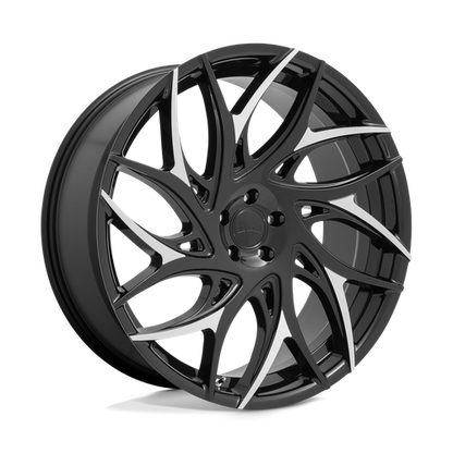 DUB 1PC S259 G.O.A.T. 26X10 10 5X127/5X5.0 Gloss Black With Machined Spokes