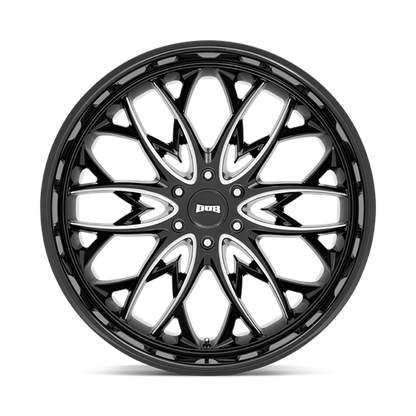 DUB 1PC S263 OG 24X10 30 6X135/6X5.3 Gloss Black Milled