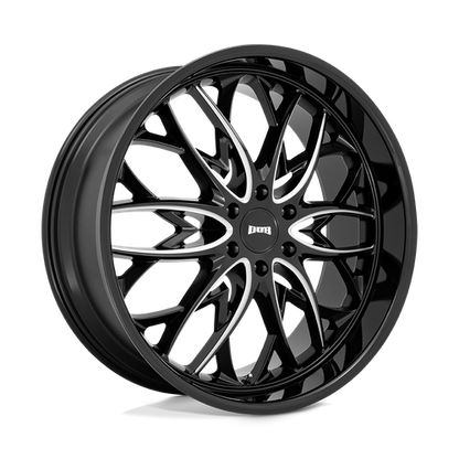 DUB 1PC S263 OG 24X10 30 6X135/6X5.3 Gloss Black Milled
