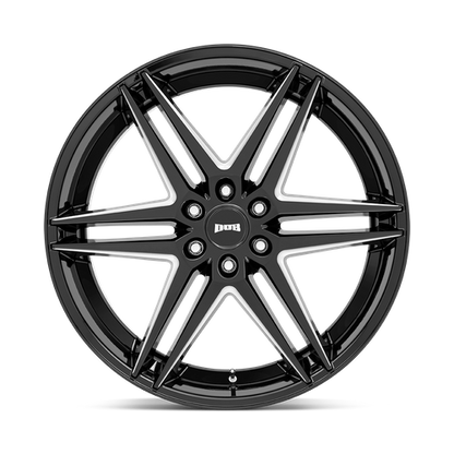 DUB 1PC S267 DIRTY DOG 26X10 25 6X139.7 GLOSSY BLACK MILLED