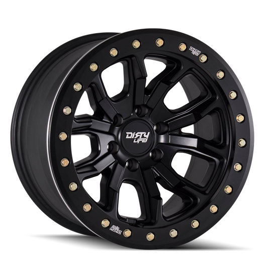 DIRTY LIFE DT-1 9303 17X9 -38 5x139.7 MATTE BLACK W/SIMULATED RING