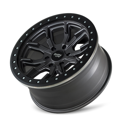 DIRTY LIFE DT-1 9303 17X9 -12 5x114.3 MATTE GUNMETAL W/SIMULATED RING