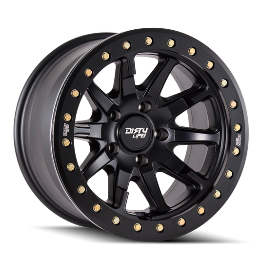 DIRTY LIFE DT-2 9304 20X9 12 5x139.7 MATTE BLACK W/SIMULATED RING